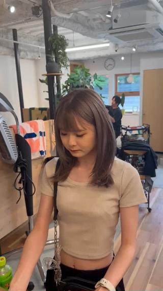 セミロング カラー SALOWIN京都河原町Suite店所属・✨石乃宮 龍✨京都河原町✨のヘアスタイル