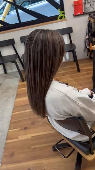 ロング カラー SALOWIN京都河原町Suite店所属・✨石乃宮 龍✨京都河原町✨のヘアスタイル