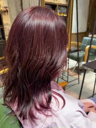 ミディアム カラー ヘアアレンジ MODE K’s川西 瀧尻光のヘアスタイル