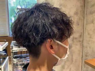 ショート パーマ ヘアアレンジ メンズ MODE K’s川西 瀧尻光のヘアスタイル