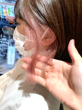 ミディアム カラー ヘアアレンジ MODE K’s川西 瀧尻光のヘアスタイル