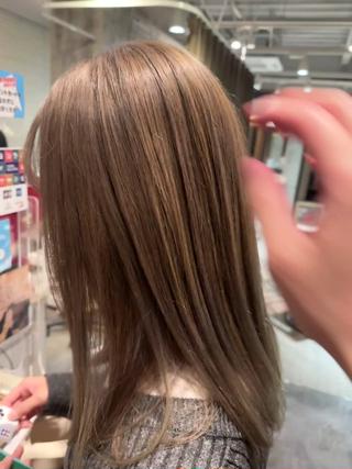 セミロング カラー ヘアアレンジ MODE K’s川西 瀧尻光のヘアスタイル