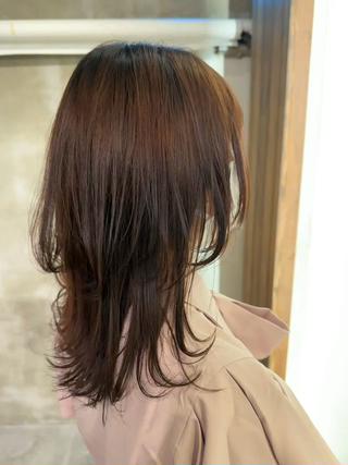 セミロング カラー ヘアアレンジ MODE K’s川西 瀧尻光のヘアスタイル