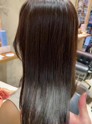 セミロング カラー ヘアアレンジ MODE K’s川西 瀧尻光のヘアスタイル