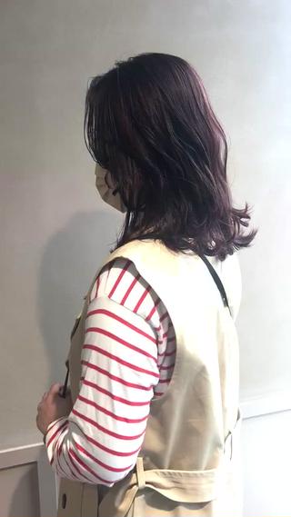 セミロング 所渉/韓国レイヤー /ウルフカットのヘアスタイル