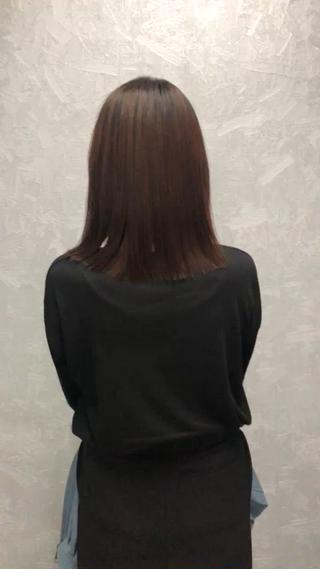 ミディアム 所渉/韓国レイヤー /ウルフカットのヘアスタイル