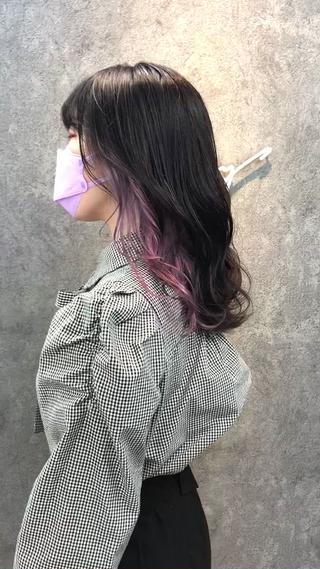 セミロング 所渉/韓国レイヤー /ウルフカットのヘアスタイル