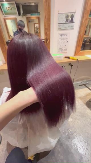 ロング カラー 店長✨️韓国ヘア✖️ 髪質改善カラー／純大のヘアスタイル