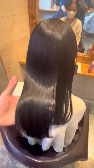 ロング カラー 店長✨️韓国ヘア✖️ 髪質改善カラー／純大のヘアスタイル