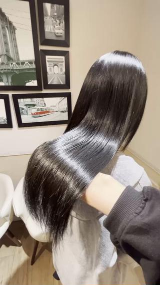 ロング カラー 店長✨️韓国ヘア✖️ 髪質改善カラー／純大のヘアスタイル
