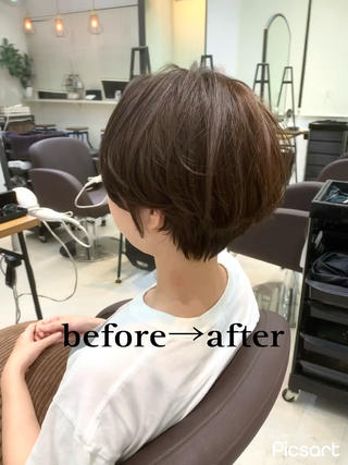 ショート カラー 前田 健太のヘアスタイル