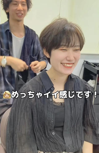 ショート カラー 前田 健太のヘアスタイル