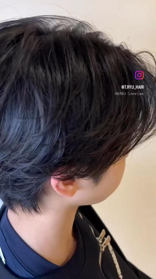 メンズ RYU/メンズ /センターパートのヘアスタイル