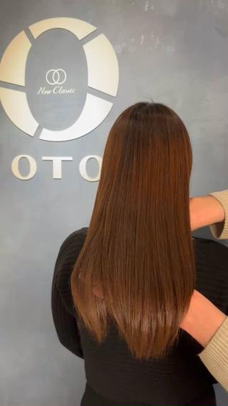OTOの艶髪ストレート。ダメージ毛にも可能な限りご対応致します！ 