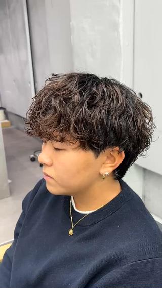 パーマ メンズ メンズパーマ/韓国 ヘア/Mino🤍のヘアスタイル