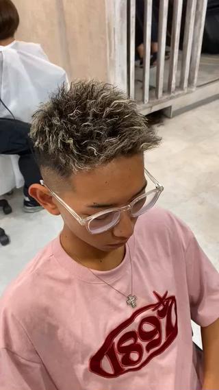 ショート カラー パーマ メンズ 🐉『メンズ美容師』 吉田龍星🐉のヘアスタイル