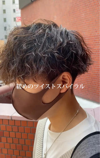 パーマ メンズ 年間2000名担当◎ パーマ職人/仲原佑樹のヘアスタイル
