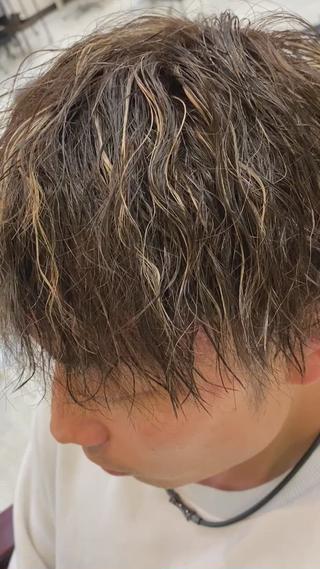 カラー メンズ 年間2000名担当◎ パーマ職人/仲原佑樹のヘアスタイル