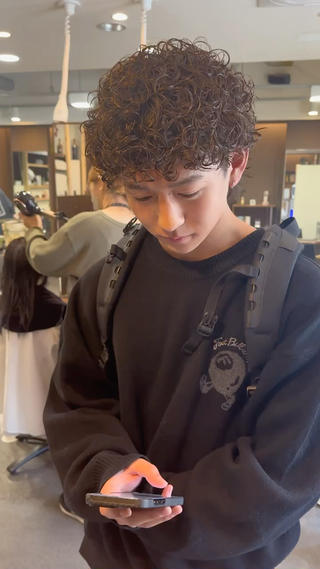 パーマ メンズ 年間2000名担当◎ パーマ職人/仲原佑樹のヘアスタイル