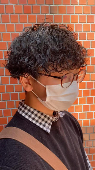 パーマ メンズ 年間2000名担当◎ パーマ職人/仲原佑樹のヘアスタイル