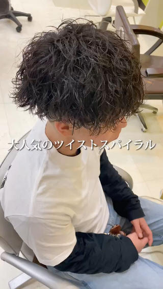 パーマ メンズ 年間2000名担当◎ パーマ職人/仲原佑樹のヘアスタイル