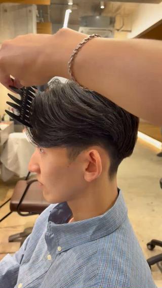 ショート パーマ メンズ 【メンズ縮毛矯正】 FILMS  軍司のヘアスタイル