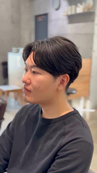 ショート パーマ メンズ 【メンズ縮毛矯正】 FILMS  軍司のヘアスタイル