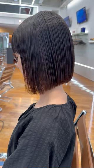 ショート パーマ ブリーチなしWカラー レイヤー/KOHNOのヘアスタイル