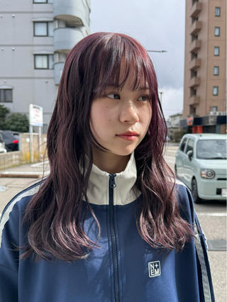 セミロング カラー ブリーチなしWカラー レイヤー/KOHNOのヘアスタイル