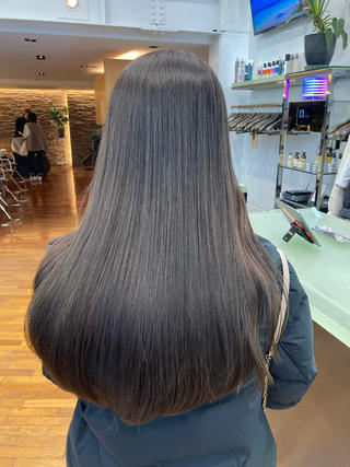 セミロング カラー ブリーチなしWカラー レイヤー/KOHNOのヘアスタイル