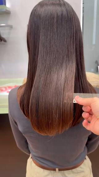 セミロング カラー パーマ ブリーチなしWカラー レイヤー/KOHNOのヘアスタイル