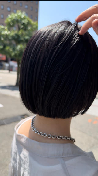 ショート カラー ブリーチなしWカラー レイヤー/KOHNOのヘアスタイル