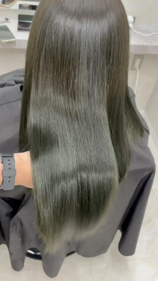 髪質改善艶カラー 