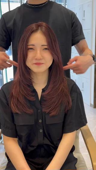 動画だとわかりやすい
パラパラ動いて可愛いレイヤーカット 