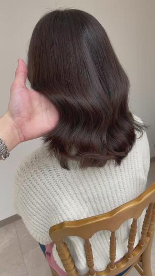 ミディアム カラー ミタニ/髪質改善 /レイヤーカットのヘアスタイル