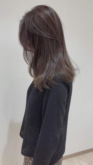 ミディアム カラー ミタニ/髪質改善 /レイヤーカットのヘアスタイル
