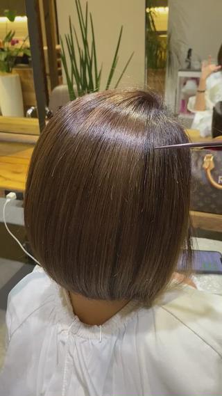 セミロング GLAD所属・ナガヤマ ミユのヘアスタイル