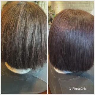 高難易度縮毛矯正です 