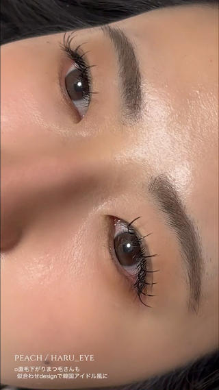 直毛下がりまつ毛さんも
目元に合わせた《似合わせdesign》で
ぱっちりまつ毛が可能です◎
 
