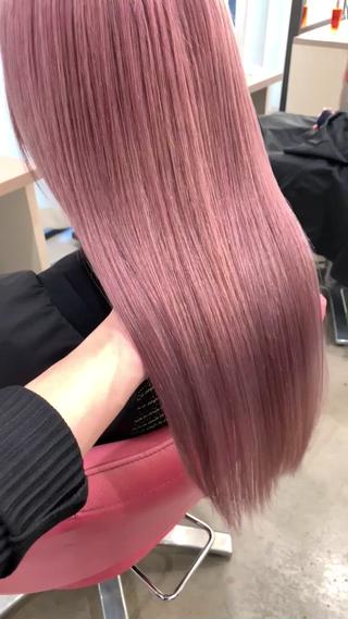 ブルーベースのピンク
ロング料金
塩基性カラー使用 