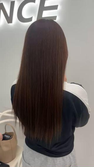 カラー 透ける透明感カラー 🤍anju🎀のヘアスタイル