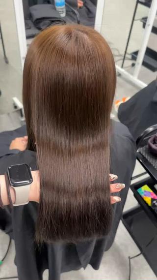 ロング カラー 透ける透明感カラー 🤍anju🎀のヘアスタイル