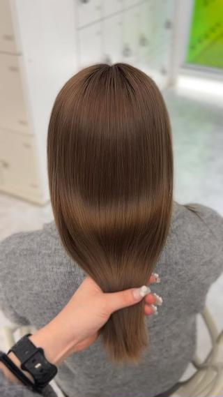 カラー 透ける透明感カラー 🤍anju🎀のヘアスタイル