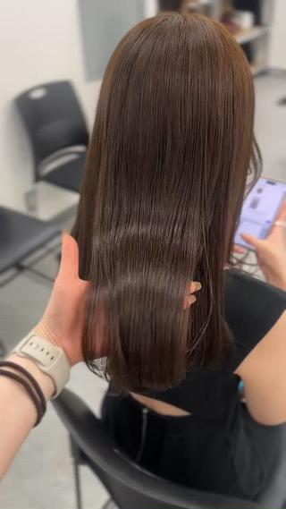 ロング カラー 透ける透明感カラー 🤍anju🎀のヘアスタイル