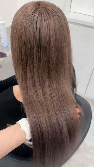 ロング カラー 透ける透明感カラー 🤍anju🎀のヘアスタイル