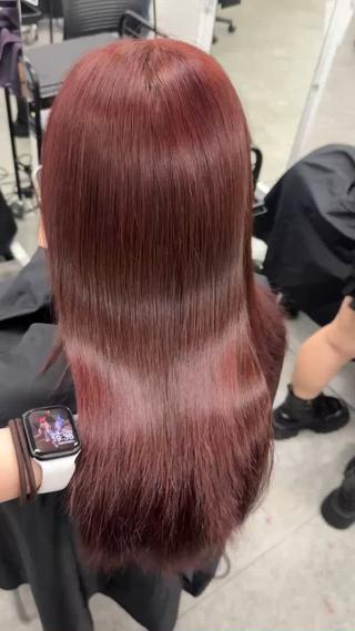 ロング カラー 透ける透明感カラー 🤍anju🎀のヘアスタイル