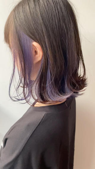 インナーパープル#インナーカラー 