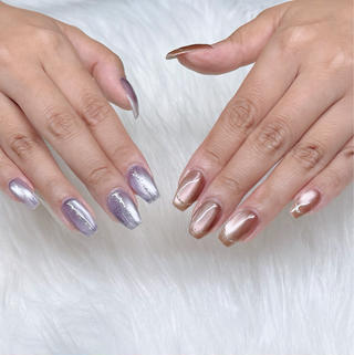 バイカラーのマグラインで
上品&個性さアピール♡ 