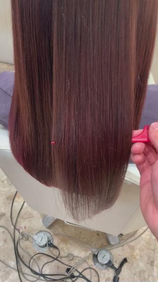 ロング 髪質改善/韓国ヘア/ 縮毛矯正/藤原のヘアスタイル