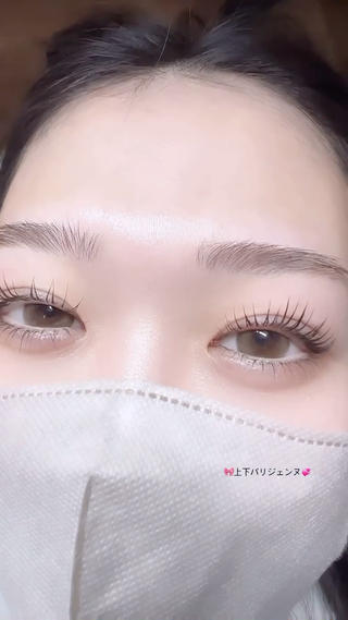 上下パリジェンヌラッシュリフト

#可愛い　#美まつ毛 